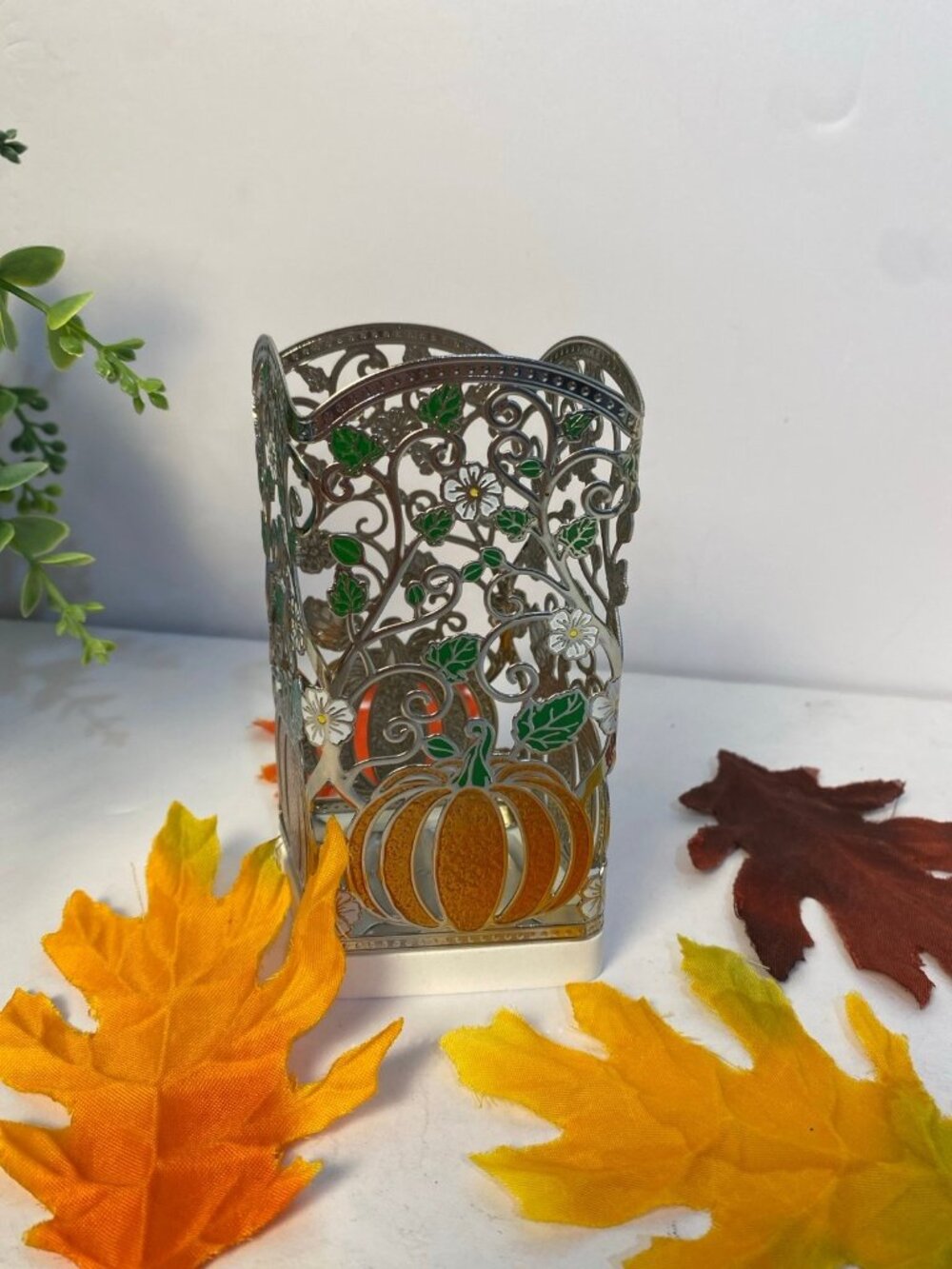 NWT Pumpkin Fall Autumn Gentle Foaming Hand Soap Holder
